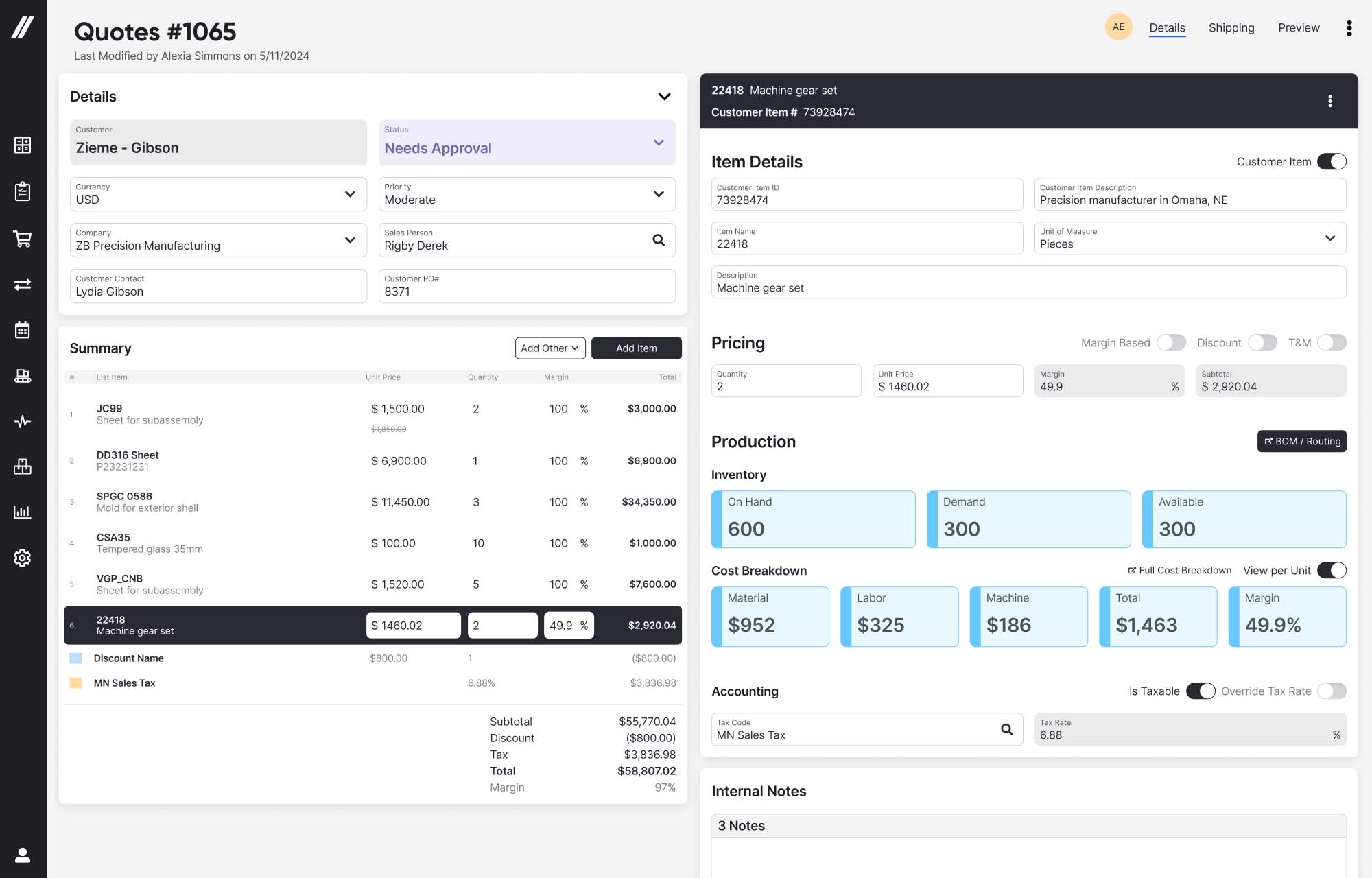 Fulcrum pro software modern end to end manufacturing os